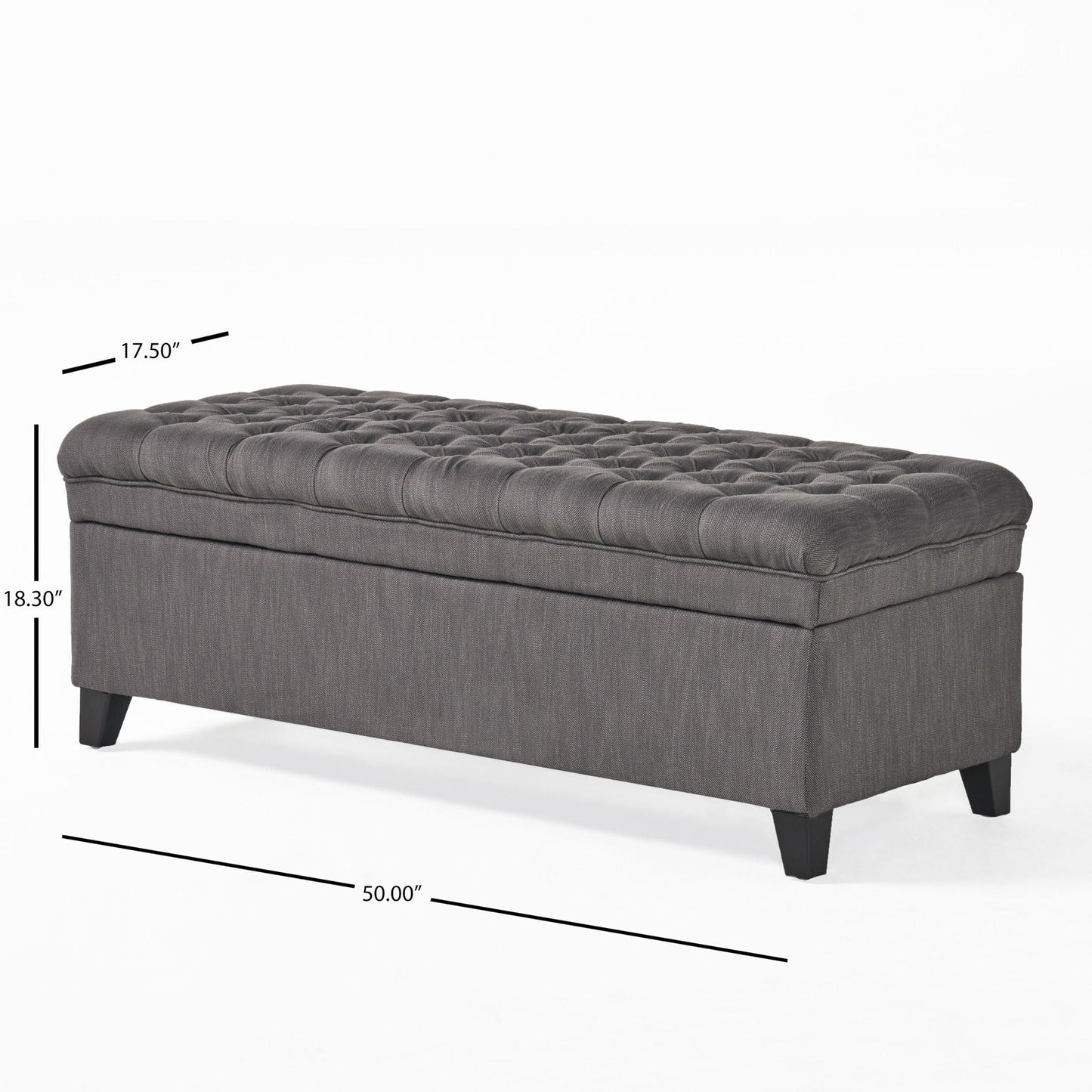 Juliana Storage Ottoman With Birch Legs