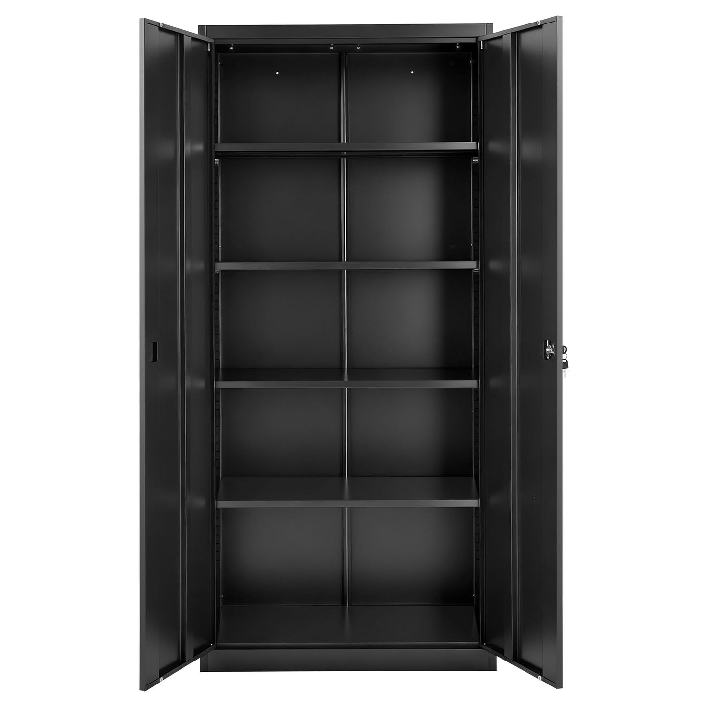 Metal Storage Cabinet, 68.9 in Lockable Steel Garage Cabinet