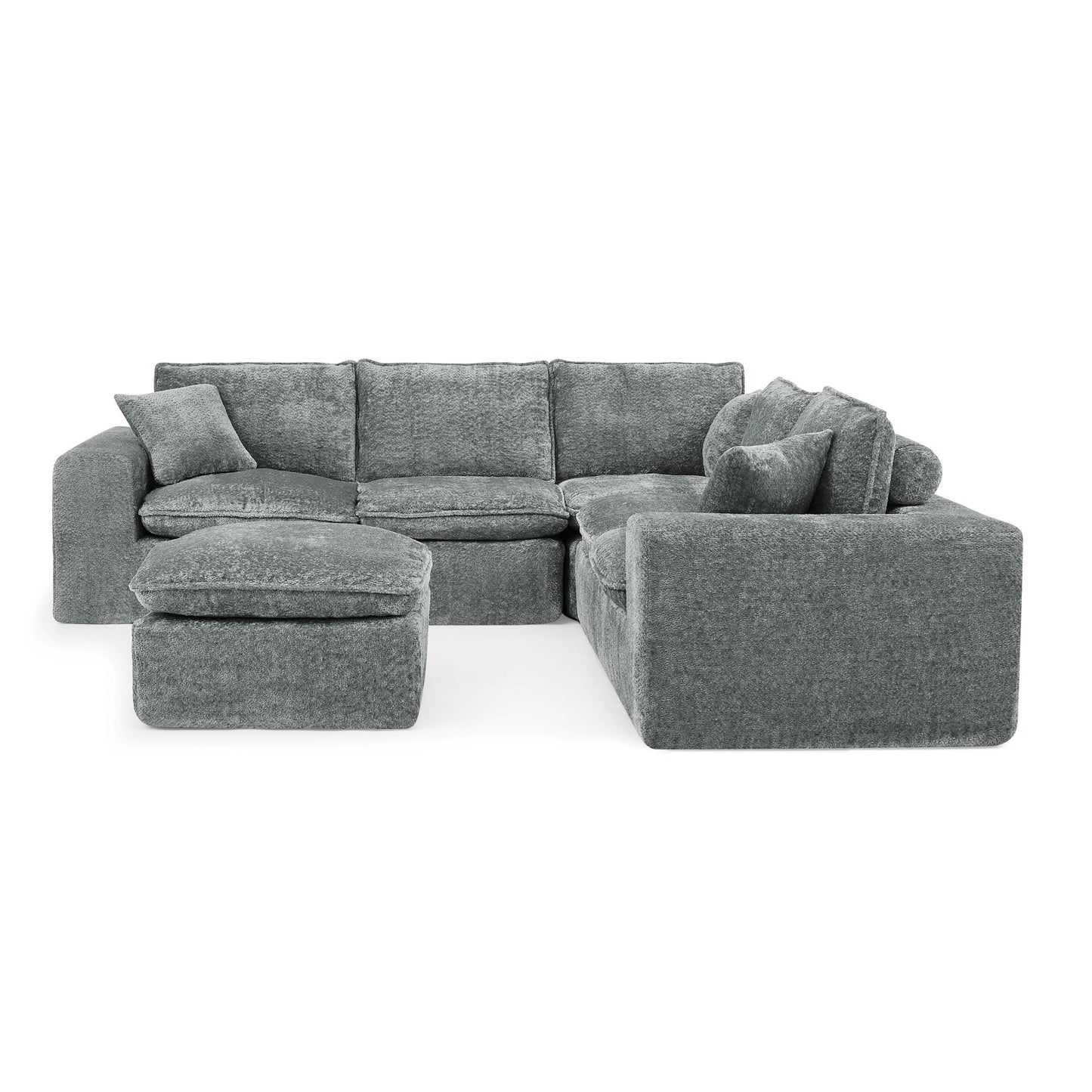 Sectional Sofa With Moveable Ottoman