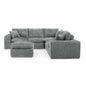 Sectional Sofa With Moveable Ottoman