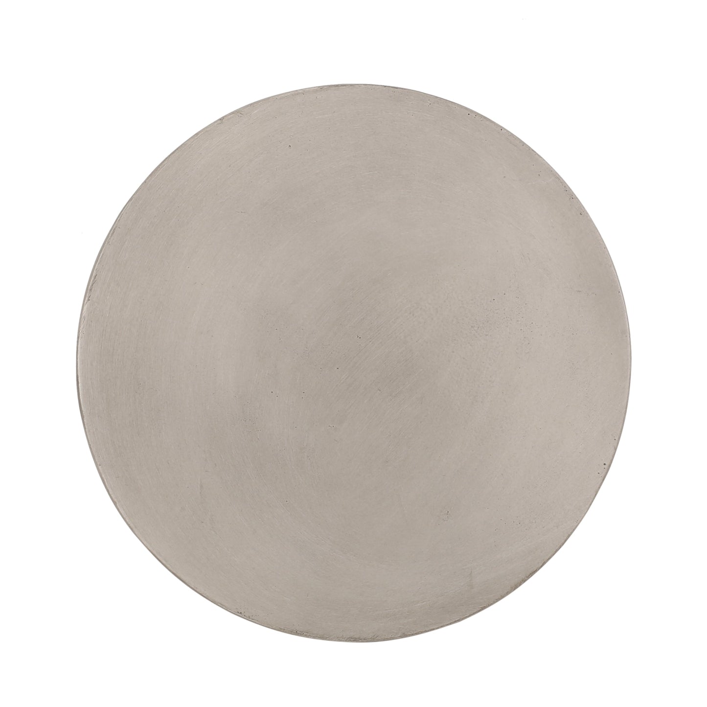 Outdoor Lightweight Concrete Side Table, Light Gray