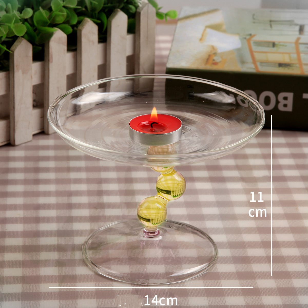 Model Room Soft Dressing Table Glass Jewelry Fruit Plate