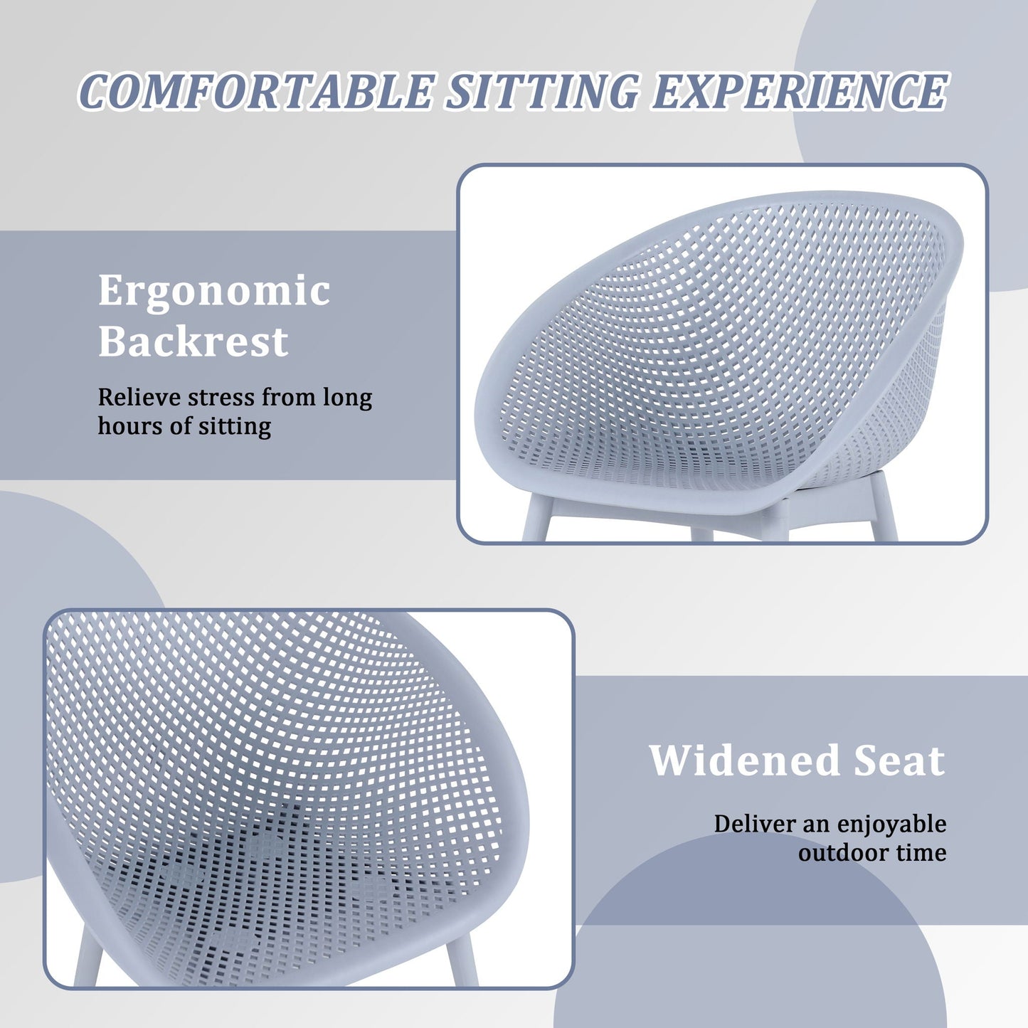 Modern Lounge Chair Set With Round Table