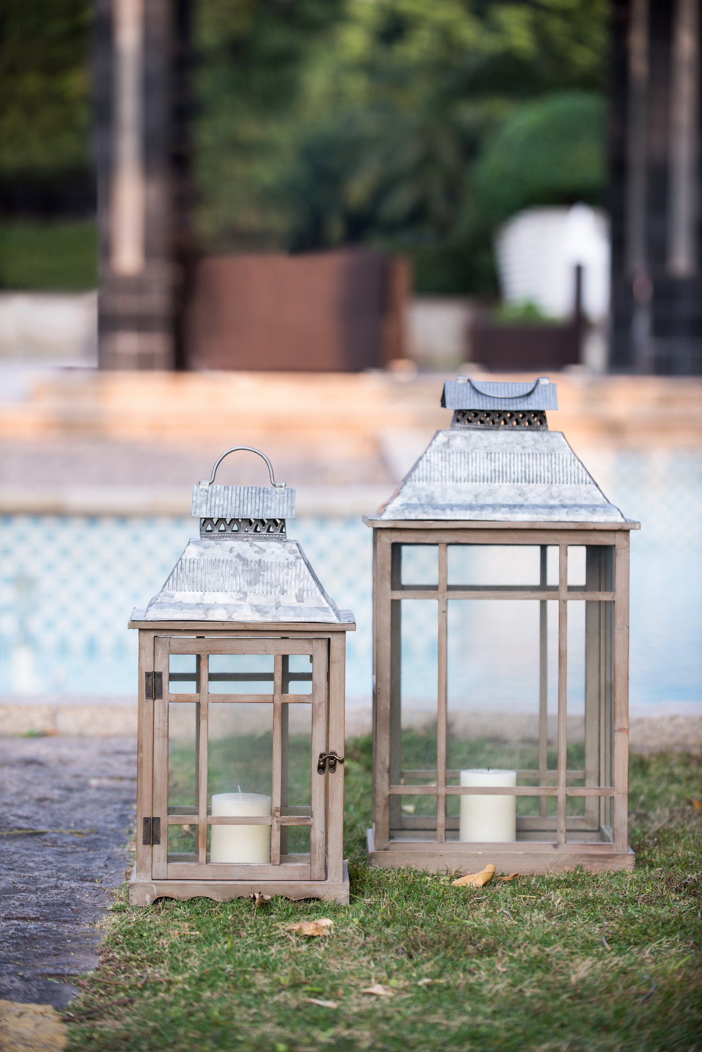 S/2 Classic Scape Lanterns