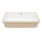 Modern Ceramic Rectangular Undermount Bathroom Sink With Overflow
