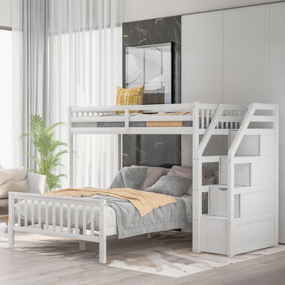 Loft Bed With Staircase And Storage