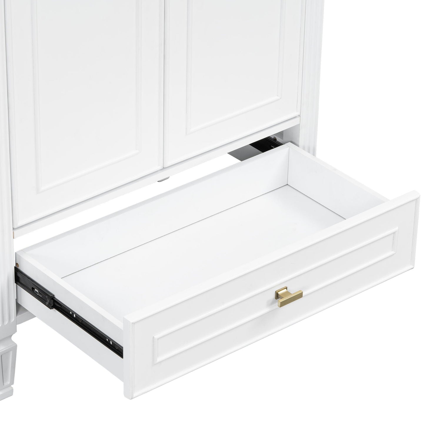 Freestanding Vanity With 1 Drawer & 2 Soft Close Doors With Door Mounted Storage