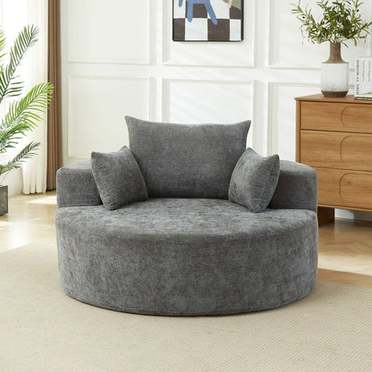 Single Sofa, Sleeper Chair For Living Room - Gray