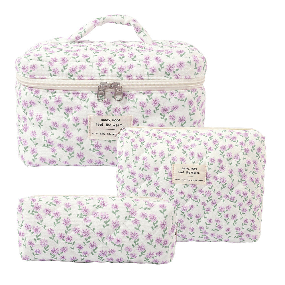 Floral Home Storage Cosmetic Bag