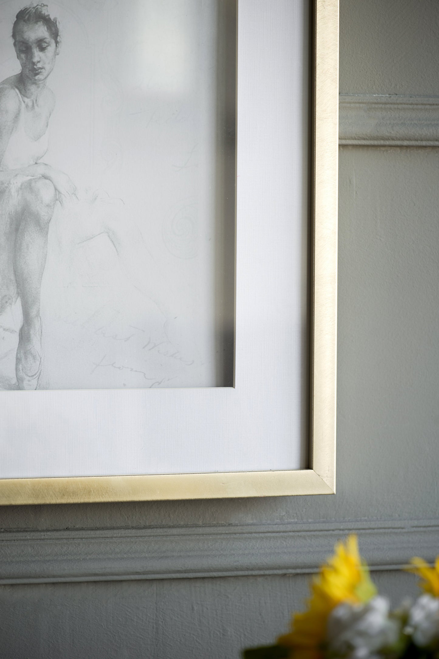 19.7x19.7" Ballet Dancer Art, Set of 2