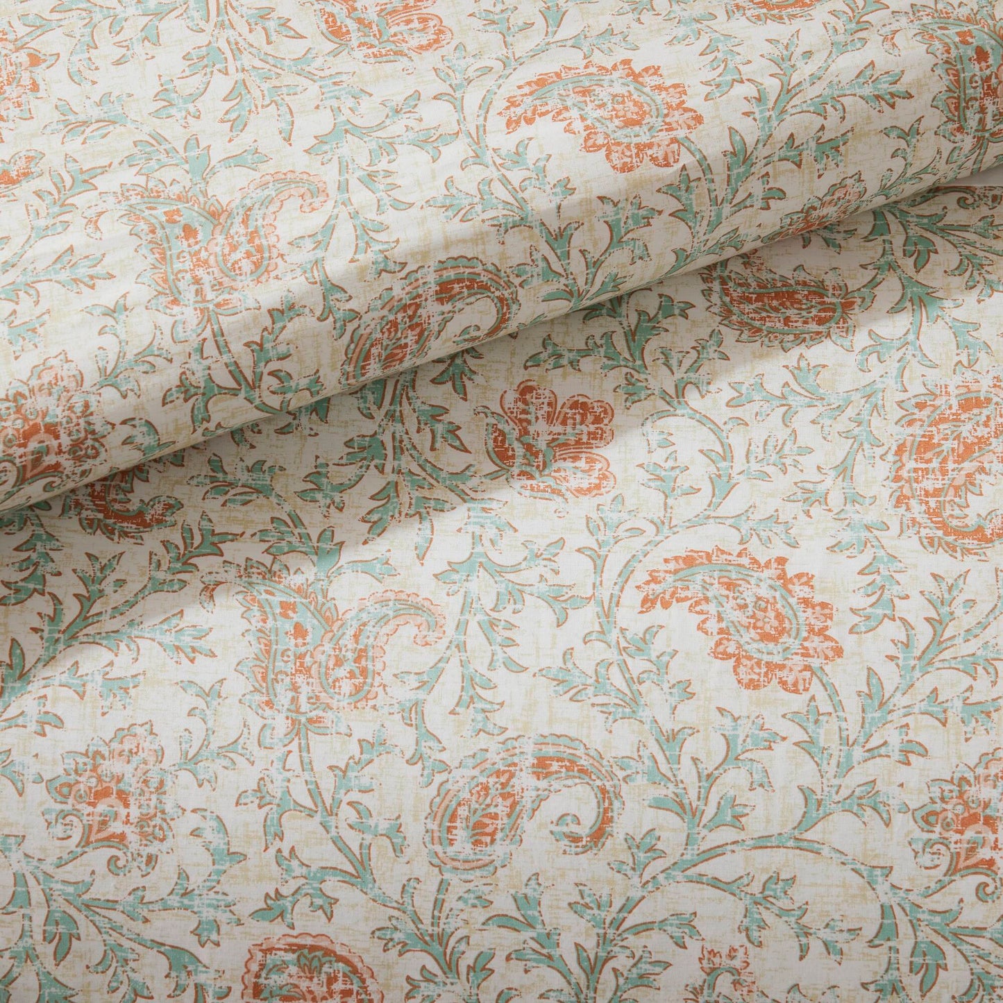 9 Piece Cotton Percale Comforter Set Coral Queen
