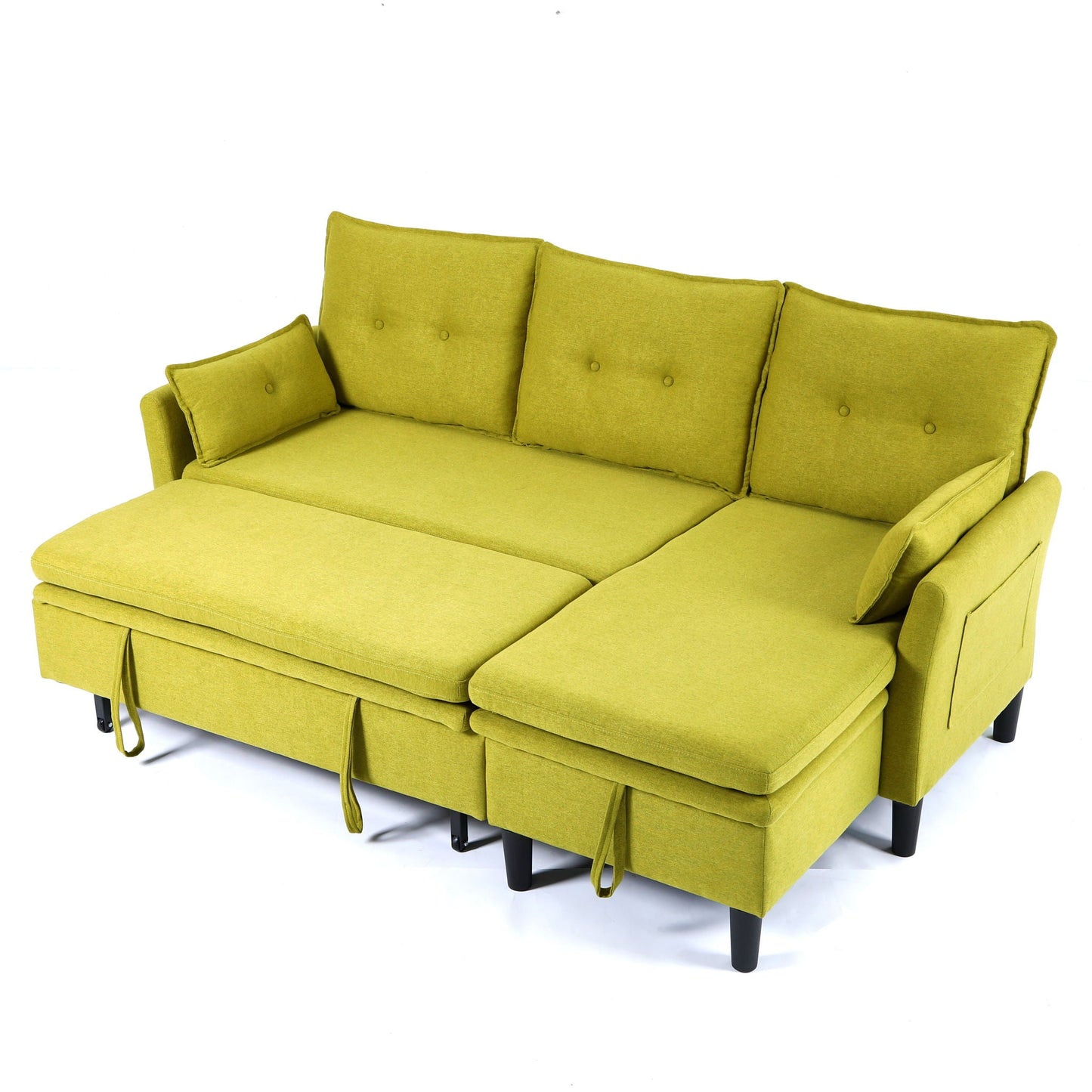 L-Shaped Reversible Chaise Sectional Sofa With Storage