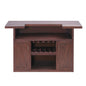 41.35"H Bar Table or Wine Cabinet - Brown Antique