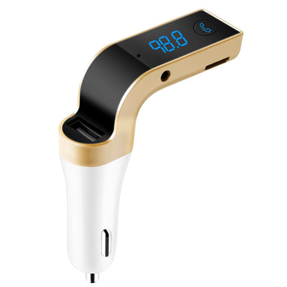 Car Wireless FM Transmitter USB Charger Hands-free Call MP3 Player TF Card Reading Aux-in LCD Display