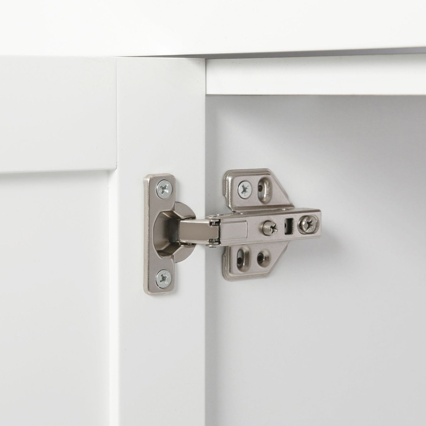 Bathroom Vanity With 2 Doors, 2 Drawers, Adjustable Shelf, Hidden Slides & Soft Close Hinges