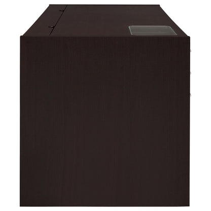 Halston 60-inch 3-drawer Office Computer Desk Cappuccino