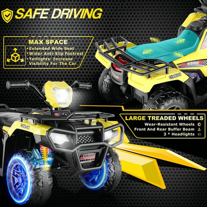 Electric 12V ATV Quad for Kids with 2 Speeds and 2x30W Motor