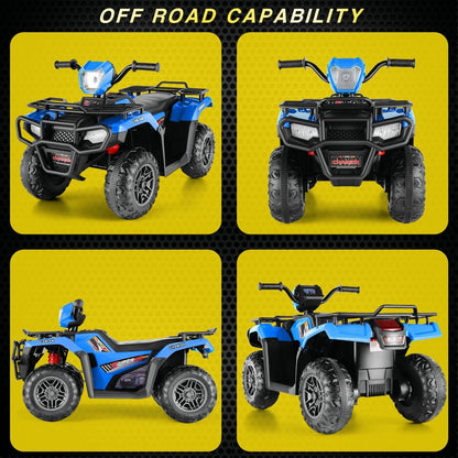 Electric 4-Wheeler Quad for Kids - 12V Battery Powered Ride-On with Dual Speeds