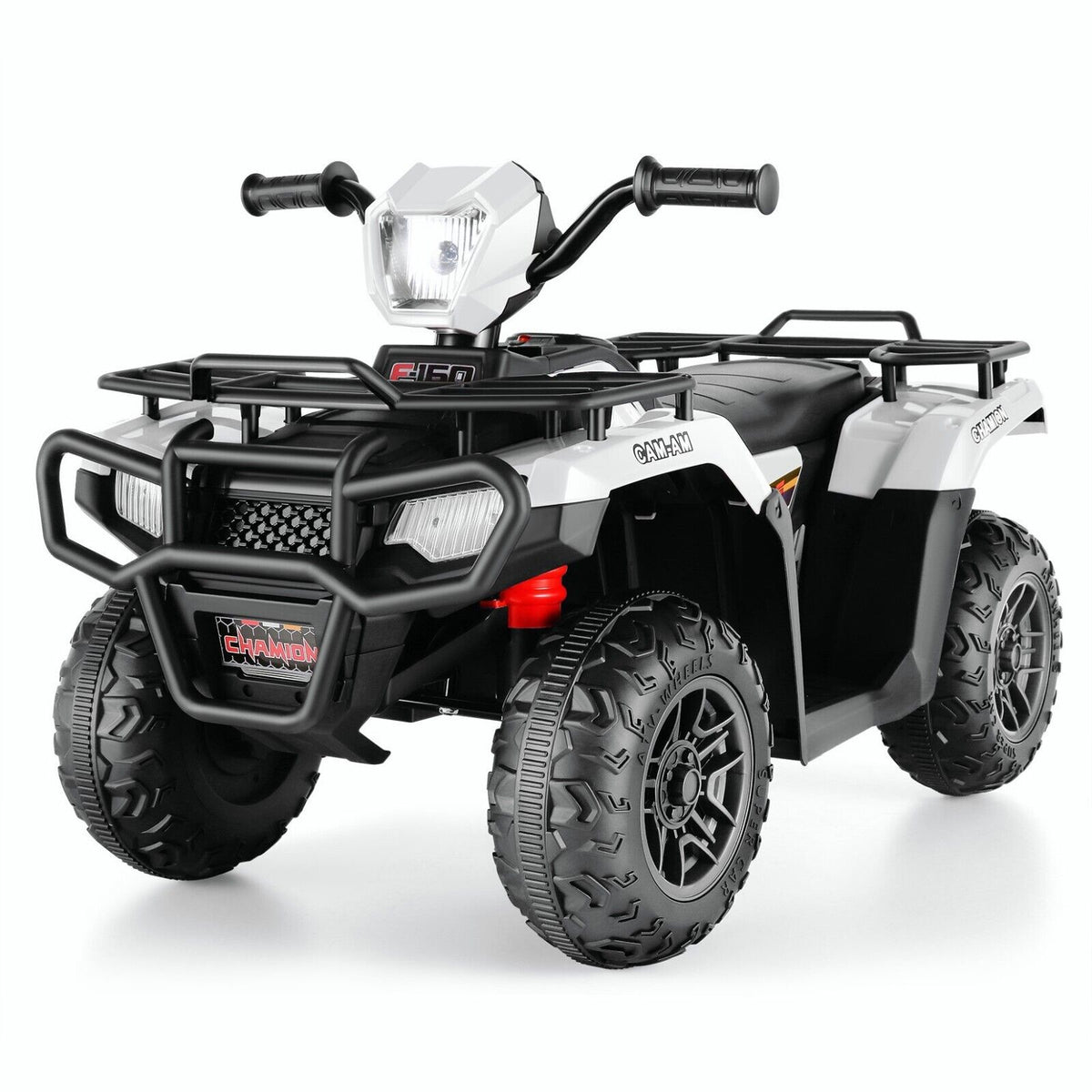 Electric 4-Wheeler Quad Car for Kids with MP3 & Light - 12V Battery Powered