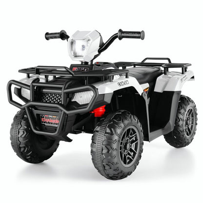 Electric 4-Wheeler Quad for Kids - 12V Battery Powered Ride-On Car in 6 Color Options