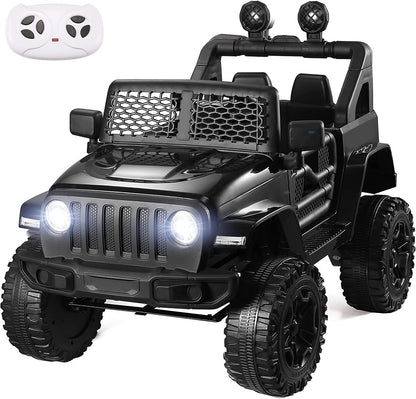 2-Seater Electric Ride-On Truck for Kids with Remote Control, MP3 Player, and LED Lights