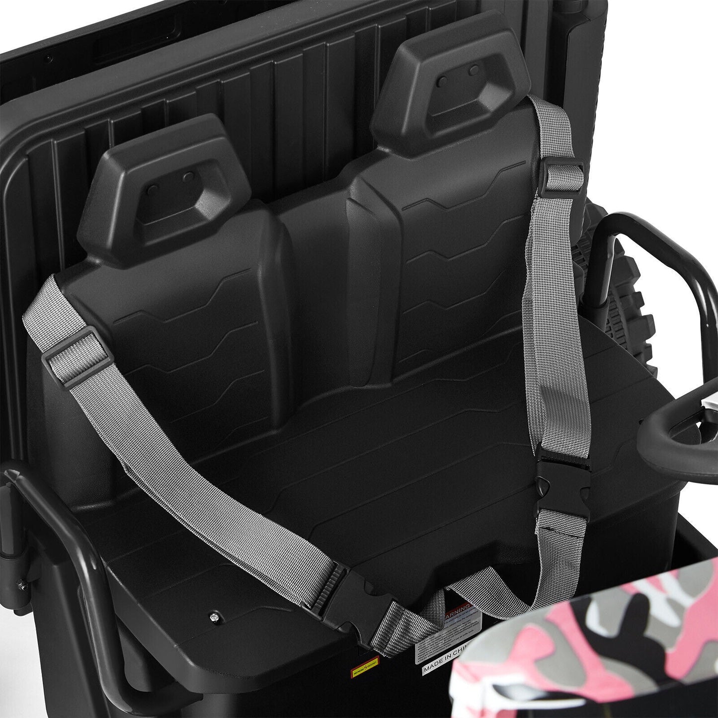 New Pink Camo 24V Battery Kids Ride On Truck with Trailer and Remote Control