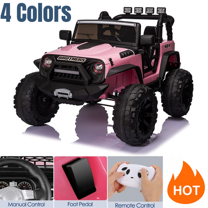 Electric 2 Seater Kids Ride-on Truck with Remote Control and 24V Battery