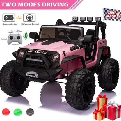 Electric 2 Seater Truck for Kids - 24V Battery Powered Ride-On Toy