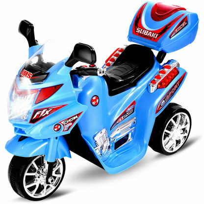 Electric 3-Wheel Motorcycle for Kids - Battery-Powered Outdoor Toy Bike