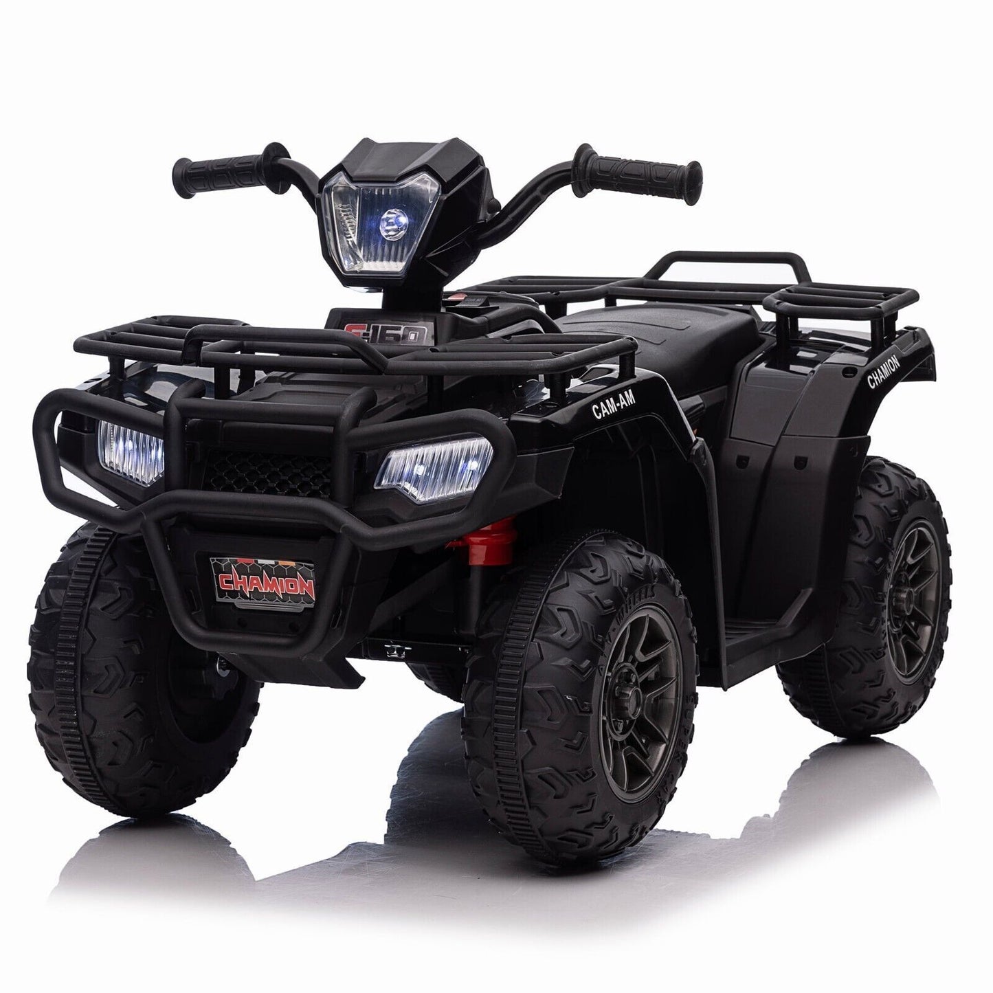 Electric 4-Wheeler ATV Quad for Kids with LED Lights, MP3 Player, and USB Port