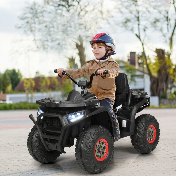 Electric 4-Wheeler ATV for Kids with 2 Speeds and LED Lights
