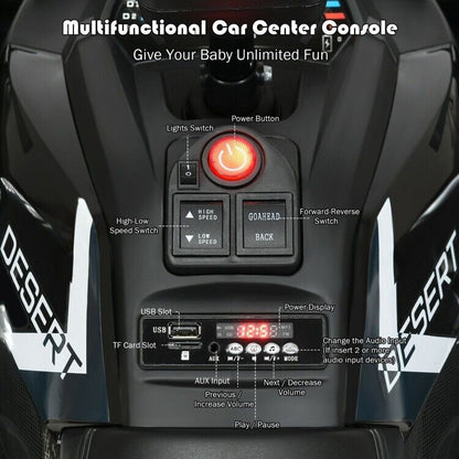 Electric 4-Wheeler ATV for Kids with 2 Speeds and LED Lights
