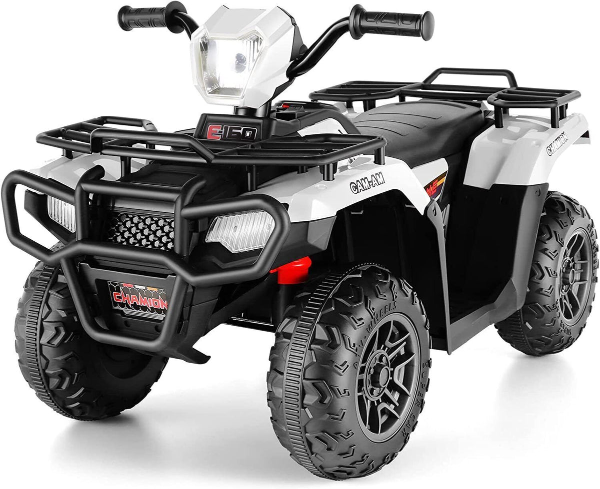 Electric 4-Wheeler ATV Quad for Kids with LED Lights, USB and MP3 Player - Suitable for Girls and Boys Aged 13 and Under