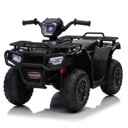 Electric 4-Wheeler ATV Quad for Kids with LED Lights, USB/MP3 Music