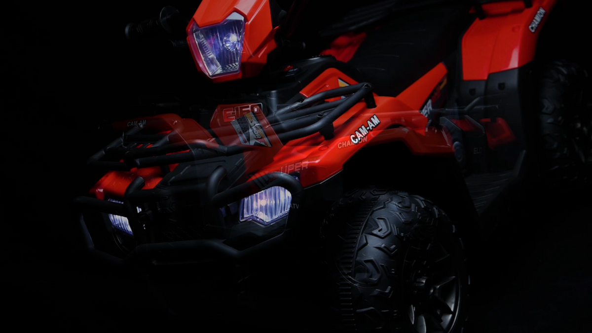 Electric 4-Wheeler ATV for Kids with AUX and USB Ports - 12V Ride-On Quad Car