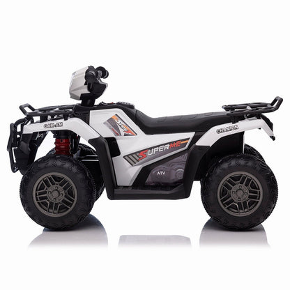 Electric 4-Wheeler ATV for Kids with AUX and USB Ports - 12V Ride-On Quad Car