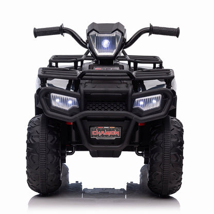 Electric Kids Ride On ATV 4-Wheeler Quad with Music, LED Lights, and USB for Ages 3-8