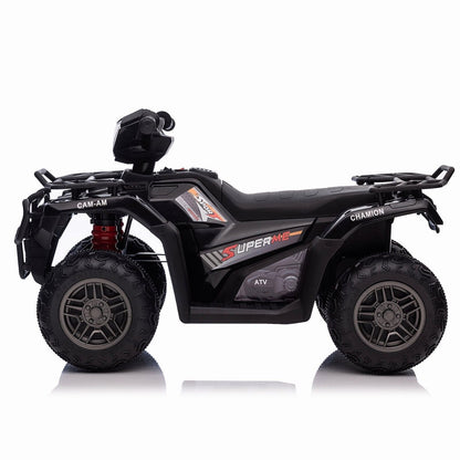 Electric Kids Ride On ATV 4-Wheeler Quad with Music, LED Lights, and USB for Ages 3-8