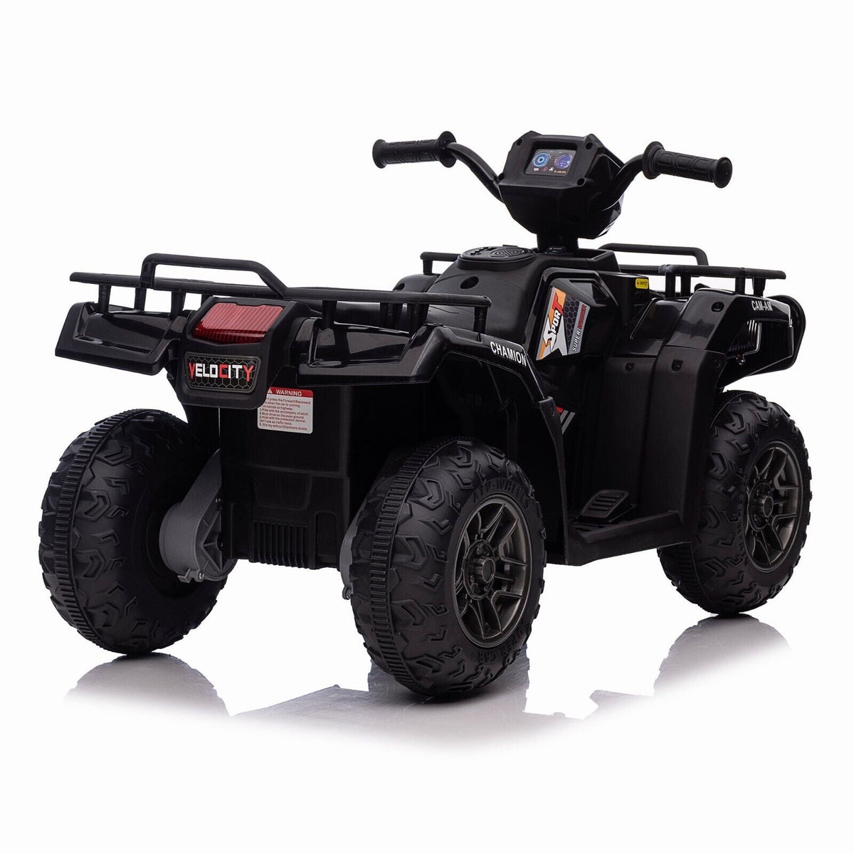 Electric 4-Wheeler ATV Quad for Kids with LED Lights, USB/MP3 Music Player