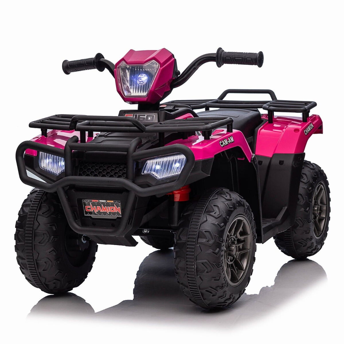 Electric 4-Wheeler ATV Quad for Kids with LED Lights, USB/MP3 Music Player