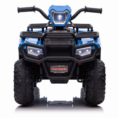 Electric 4-Wheeler Quad for Kids with MP3 Music and LED Lights - 12V ATV Ride On Car Perfect for Gifting