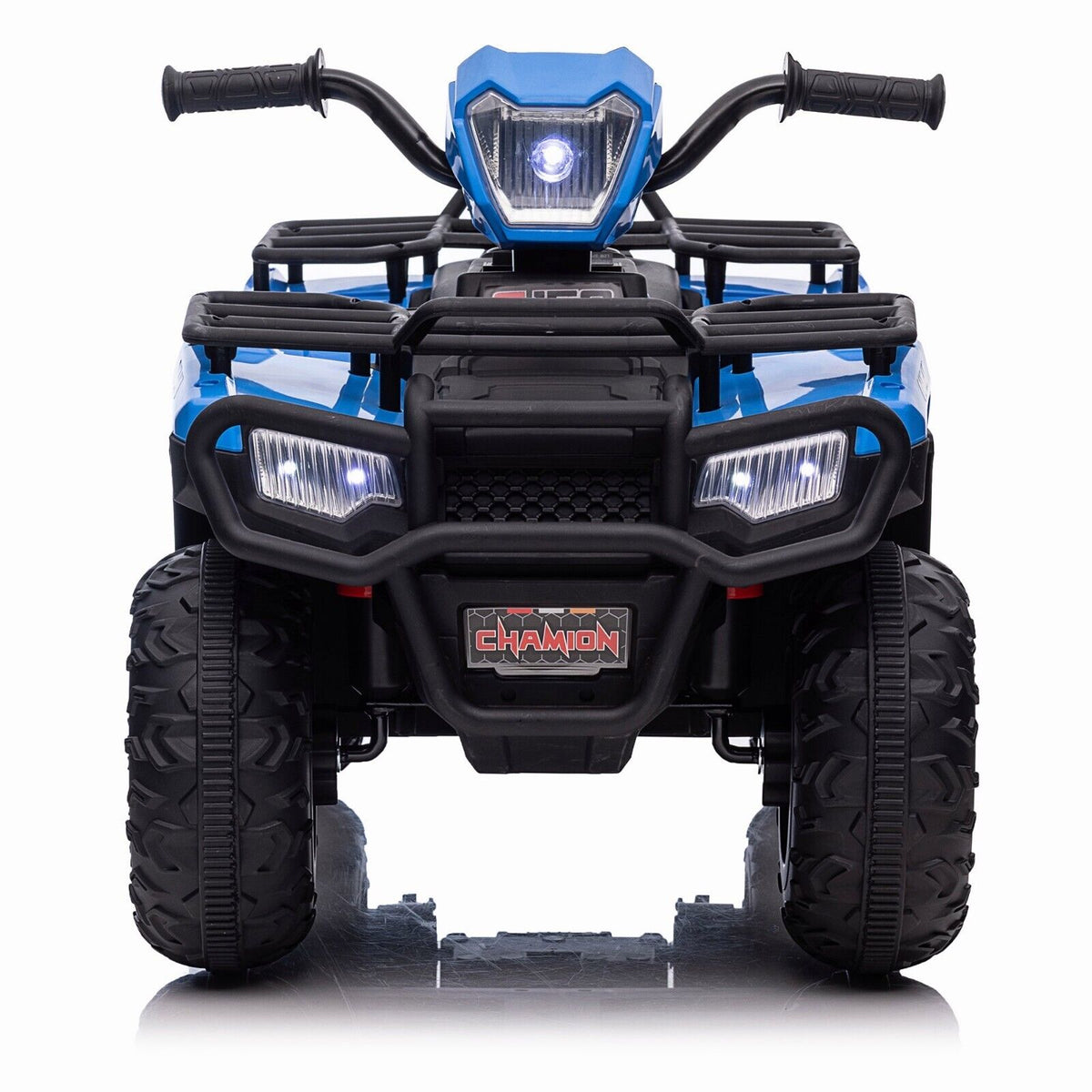 Electric Kids ATV Ride On Car with Music, LED Lights, and USB - Black Quad 4-Wheeler