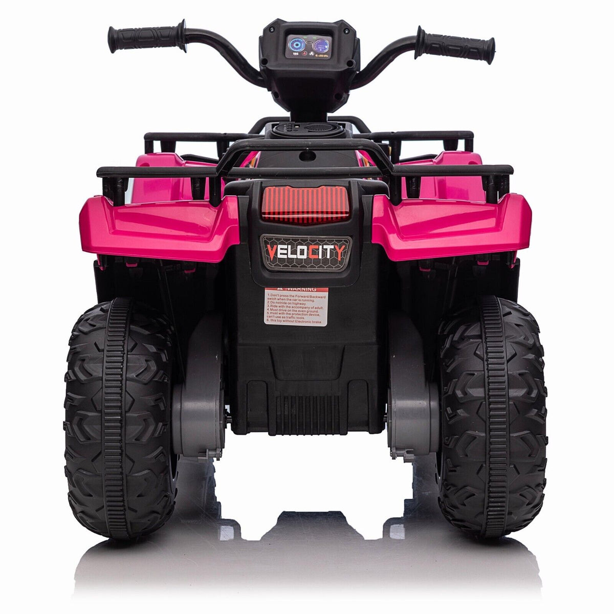 Electric 4-Wheeler Quad for Kids with Music, LED Lights, and AUX Port - 12V Ride On ATV