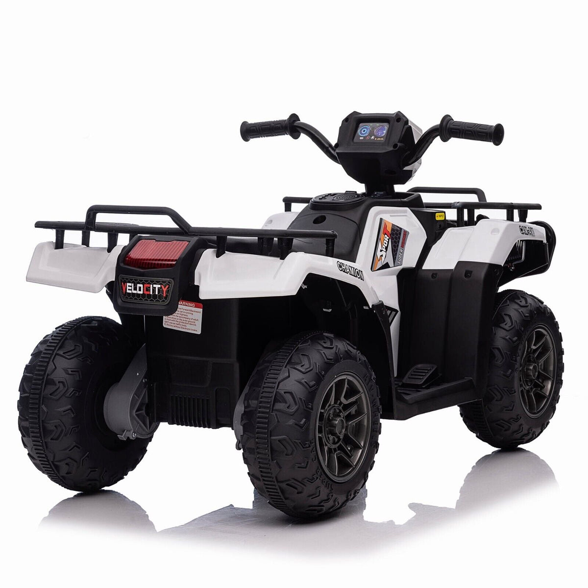 Electric 4-Wheeler Quad for Kids with 12V Battery and 2X30W Motor, USB Compatible