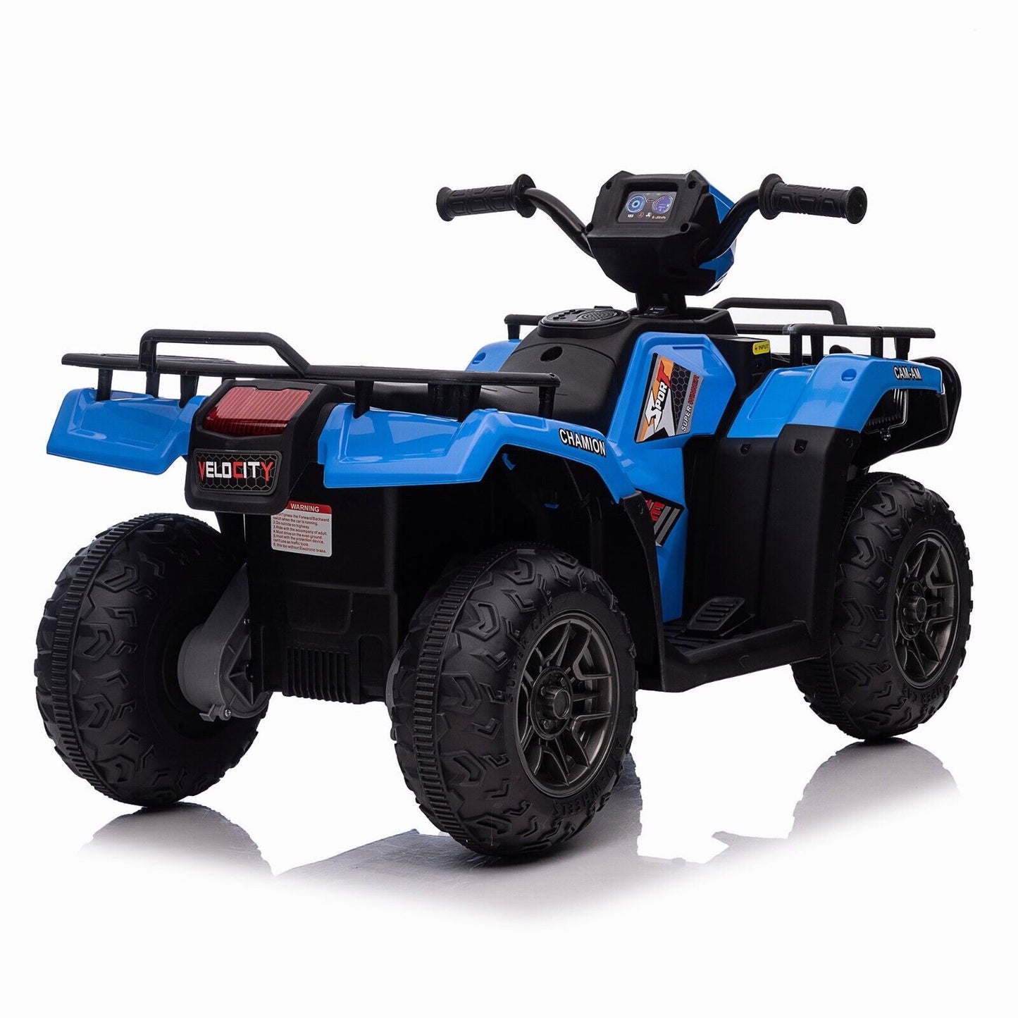 Electric Kids ATV Ride On Car with Music, LED Lights, and USB Charger - 12V 4-Wheeler for Endless Fun!