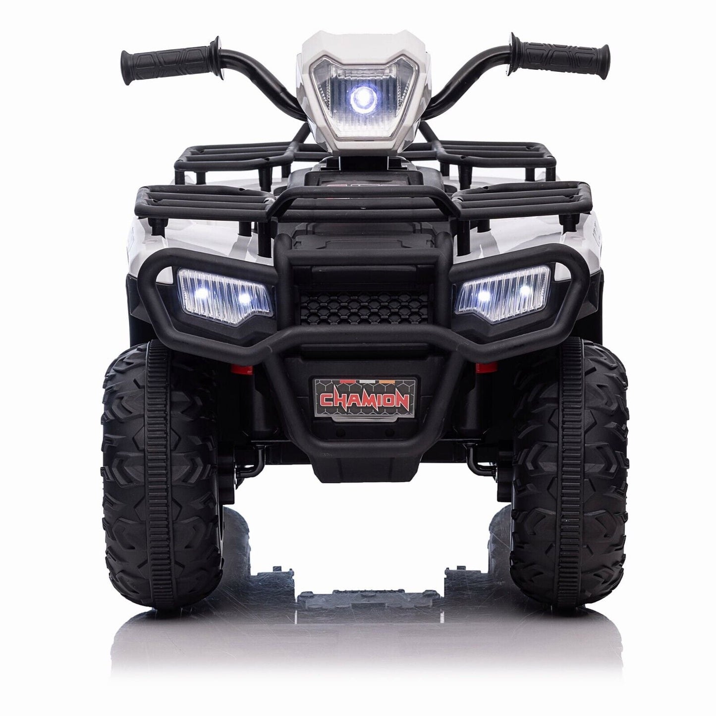 Electric 4-Wheeler ATV Quad for Kids with LED Lights, USB/MP3, and Gift Option