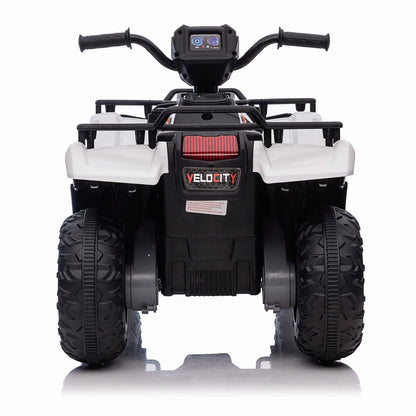 Electric 4-Wheeler ATV Quad for Kids with LED Lights, USB/MP3, and Gift Option
