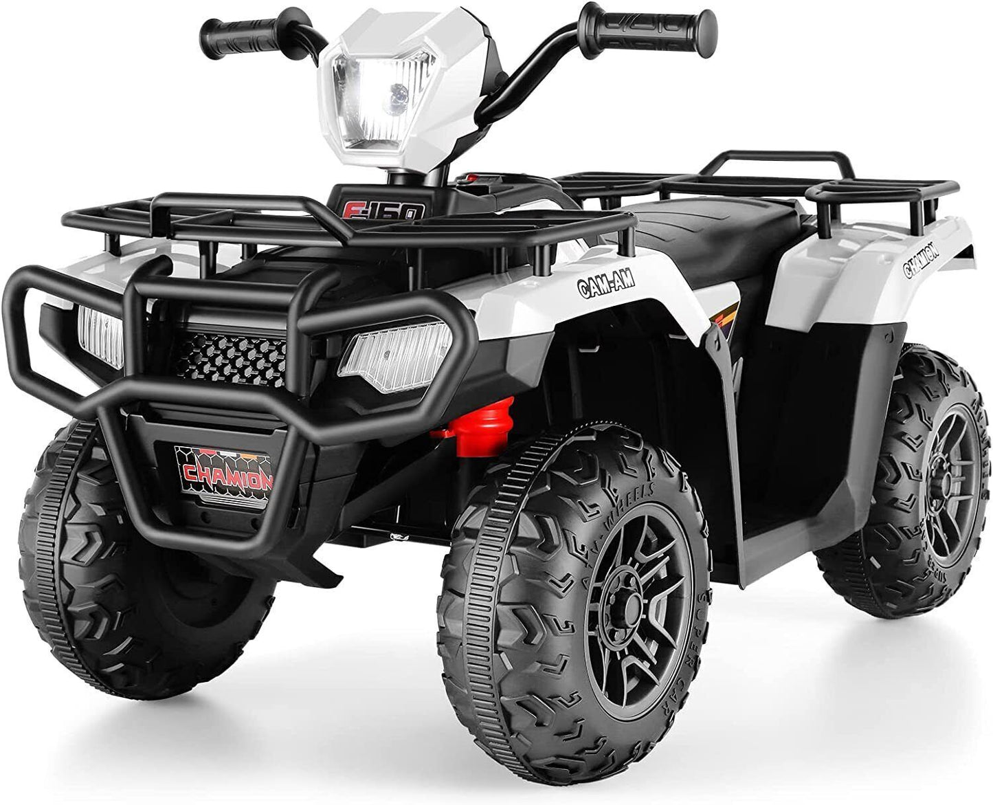 Electric 4-Wheeler Quad Car for Kids with MP3 & USB - 12V Battery Powered
