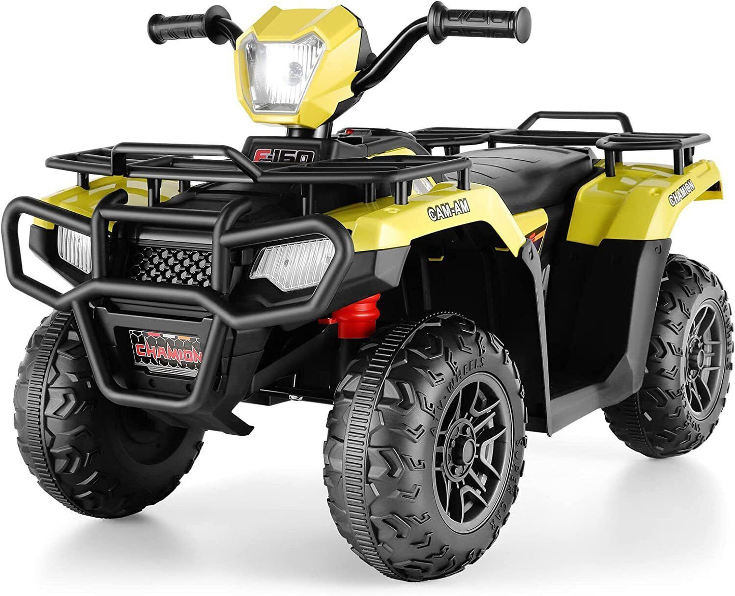 Electric 4-Wheeler Quad Car for Kids with MP3 & USB - 12V Battery Powered