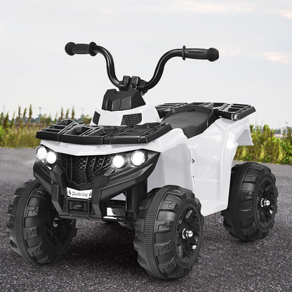 Electric 6V ATV Quad for Kids with Lights - Rechargeable Battery Quadricycle Gift
